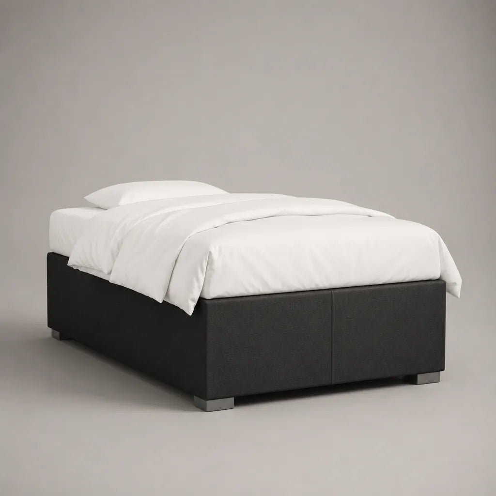 Imbottitura in tessuto doppio, lotto di 2, nero e argento, 160 × 200 × 38 cm